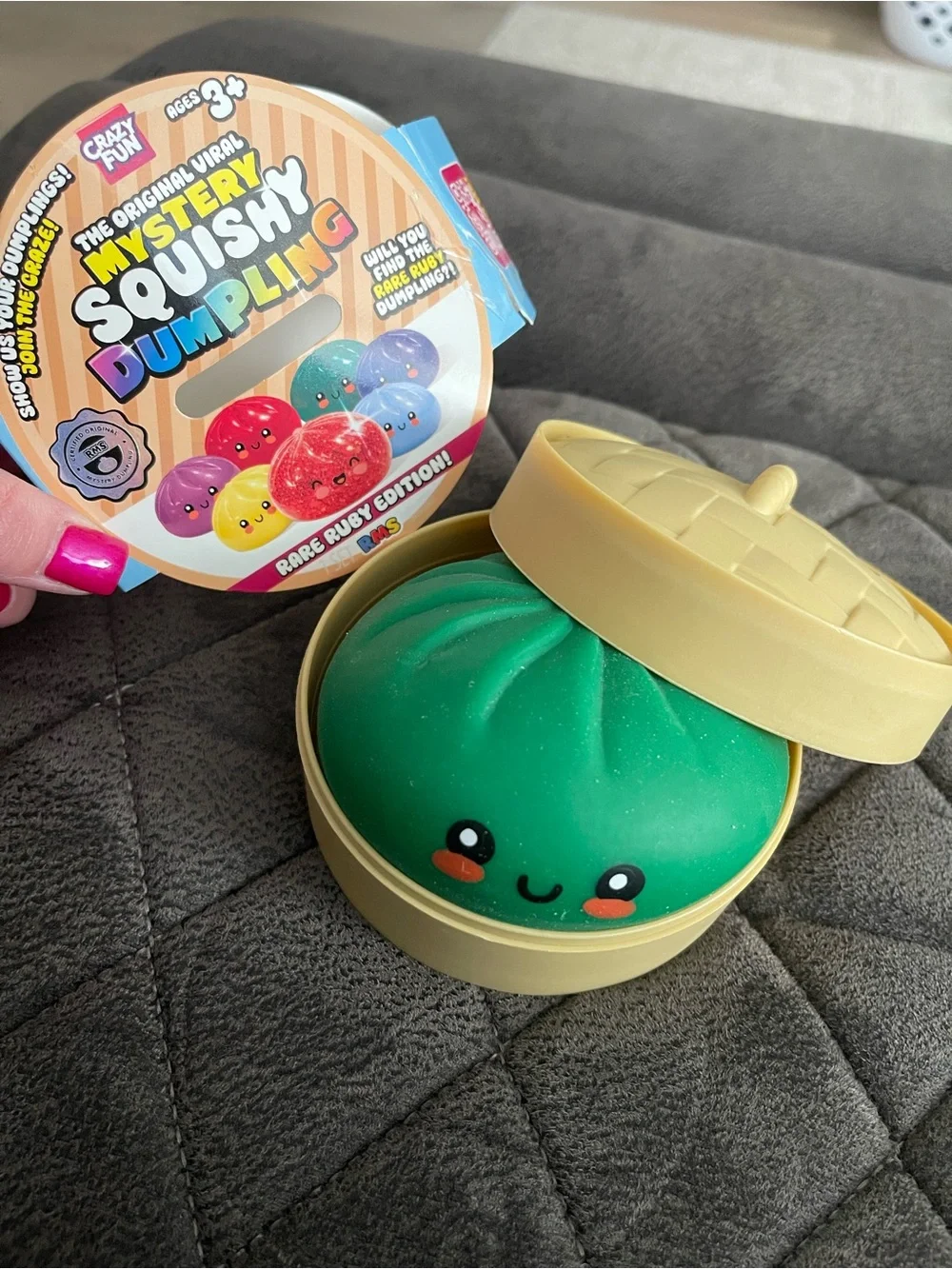 RMS Viral Mystery Squishy Dumpling Kids Toy - Green